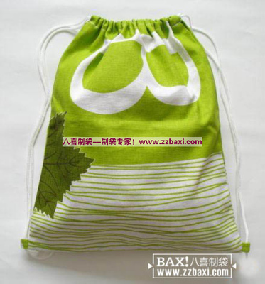 全球纺织网 棉布束口背袋定做 棉布收纳袋 棉布个性服装袋定做 产品展示 郑州市八喜商贸